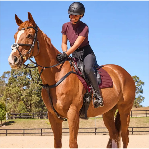 2025 Weatherbeeta Prime Air-Tec Jump Shaped Saddle Pad 1028251 - Burgundy